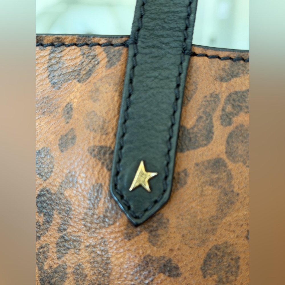 Golden Goose Leopard Leather Tote with Cuyana Leather Insert, dust bags, & tag - Picture 3 of 16
